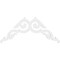 Ekena Millwork Pitch Rotherham Architectural Grade PVC Gable Pediment, 36"W x 18"H x 1"P (12/12) GPP036X018X100ROT - alternate 5